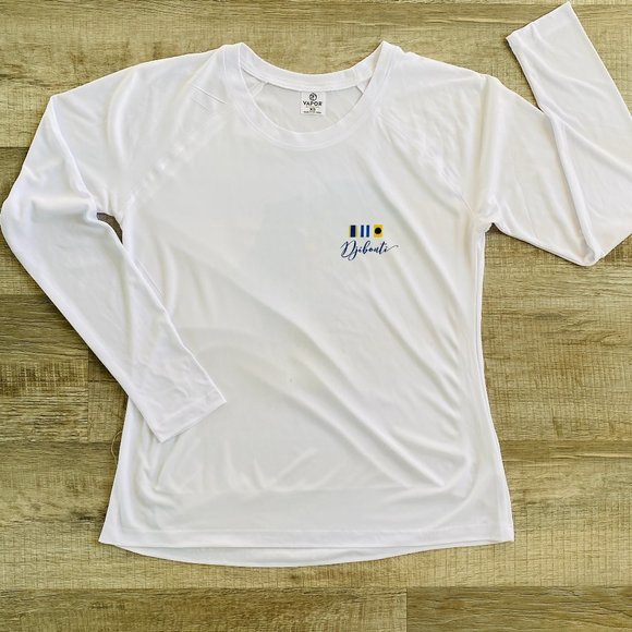 NEW without TAGS Vapor long sleeve rash guard with print of Djibouti - Picture 2 of 9